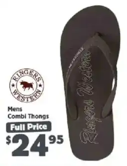 Anaconda Ringers Western Mens Combi Thongs offer