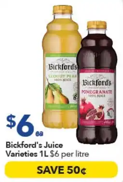 Ritchies Bickford's Juice Varieties offer
