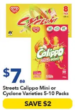 Ritchies Streets Calippo Mini or Cyclone Varieties offer