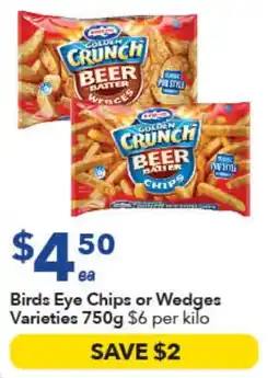 Ritchies Birds Eye Chips or Wedges offer