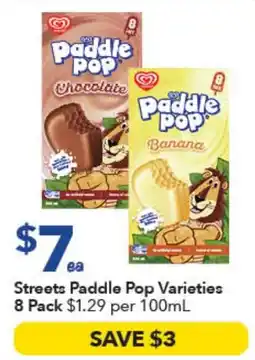 Ritchies Streets Paddle Pop Varieties offer