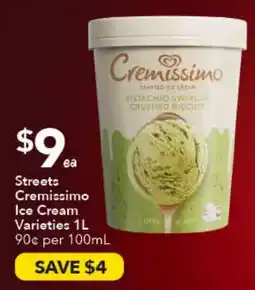 Ritchies Streets Cremissimo Ice Cream Varieties offer
