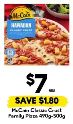 Drakes McCain Classic Crust Family Pizza offer