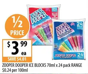 Zooper Dooper Ice Blocks
