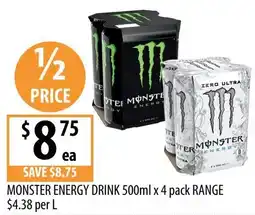 Supabarn Monster Energy Drink offer
