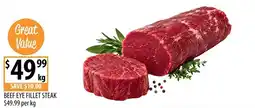 Supabarn Beef Eye Fillet Steak offer