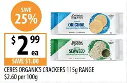 Supabarn Ceres Organics Crackers offer