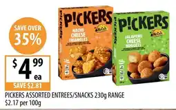 Supabarn Pickers Assorted Entrees/Snacks offer