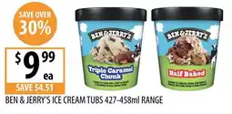 Supabarn Ben & Jerry's Ice Cream Tubs offer