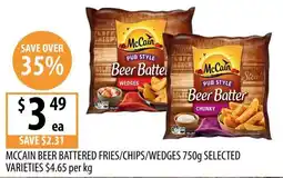 Supabarn McCain Beer Battered Fries/Chips/Wedges Selected Varieties offer