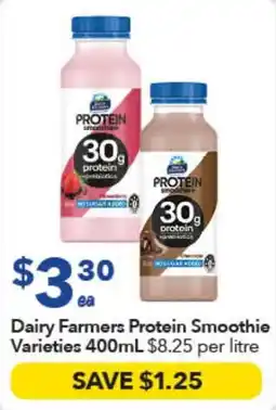 Ritchies Dairy Farmers Protein Smoothie Varieties offer
