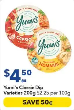 Ritchies Yumi's Classic Dip Varieties offer