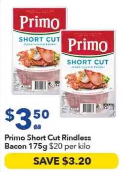 Ritchies Primo Short Cut Rindless Bacon offer