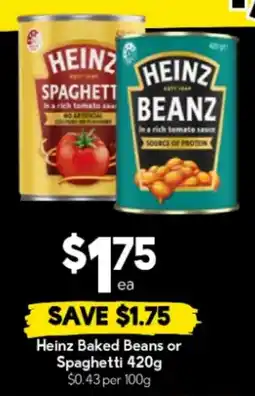 Drakes Heinz Baked Beans or Spaghetti offer