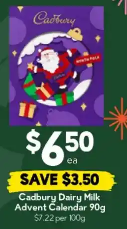 Drakes Cadbury Dairy Milk Advent Calendar offer