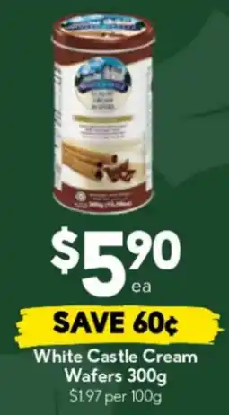 Drakes White Castle Cream Wafers offer