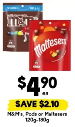 Drakes M&M's, Pods or Maltesers offer
