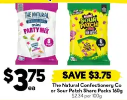 Drakes The Natural Confectionery Co or Sour Patch Share Packs offer