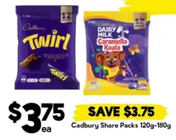Drakes Cadbury Share Packs offer