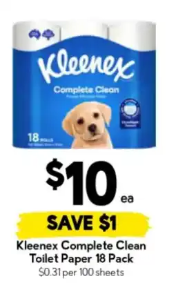 Drakes Kleenex Complete Clean Toilet Paper offer