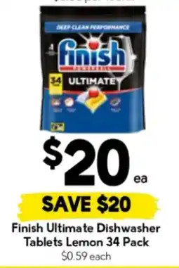 Drakes Finish Ultimate Dishwasher Tablets Lemon offer