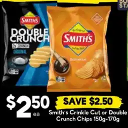 Drakes Smith's Crinkle Cut or Double Crunch Chips offer