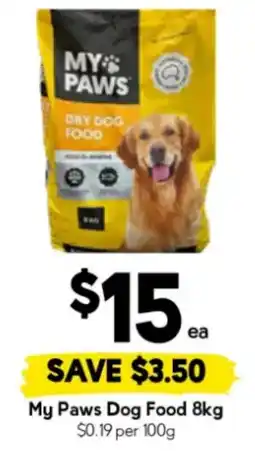 Drakes My Paws Dog Food offer