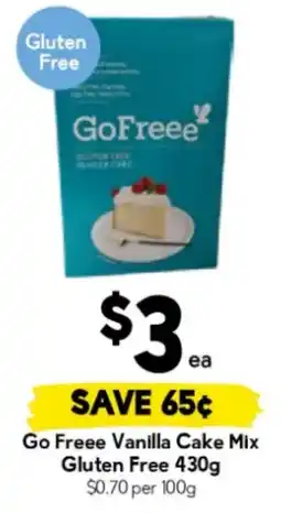 Drakes Go Freee Vanilla Cake Mix offer