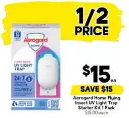 Drakes Aerogard Home Flying Insect UV Light Trap Starter Kit offer