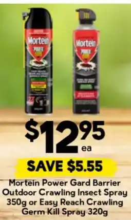 Drakes Mortein Power Gard Barrier Outdoor Crawling Insect Spray offer