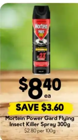 Drakes Mortein Power Gard Flying Insect Killer Spray offer
