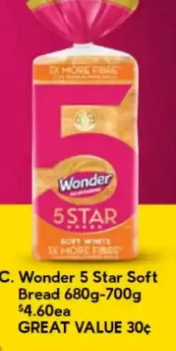 Drakes Wonder 5 Star Soft Bread offer