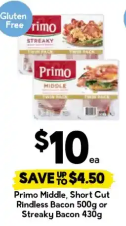 Drakes Primo Middle, Short Cut Rindless Bacon offer