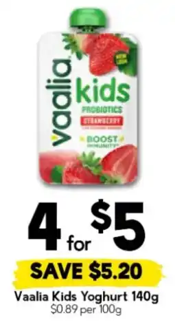 Drakes Vaalia Kids Yoghurt offer