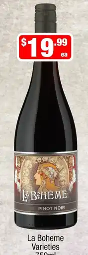 Liquor Stax La Boheme Pinot Noir Varieties offer