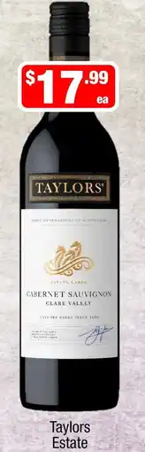 Liquor Stax Taylors Estate Cabernet Sauvignon offer