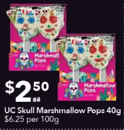 Ritchies UC Skull Marshmallow Pops offer