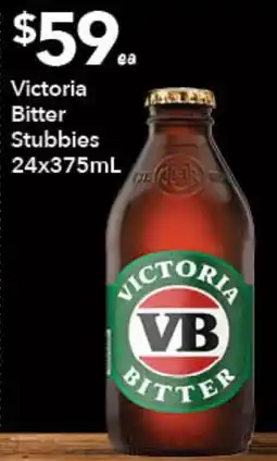 Ritchies Victoria Bitter Stubbies offer