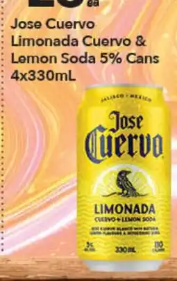 Ritchies Jose Cuervo Limonada Cuervo & Lemon Soda offer