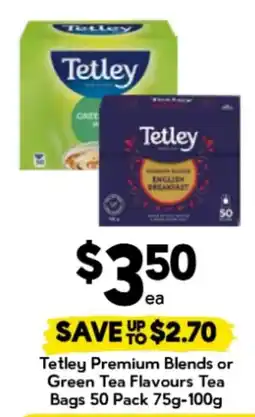 Drakes Tetley Premium Blends or Green Tea Flavours Tea offer