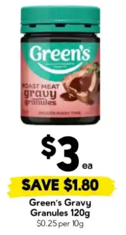 Drakes Green's Gravy Granules offer