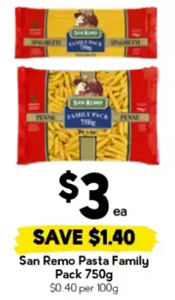 Drakes San Remo Pasta Family Pack offer