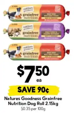 Drakes Natures Goodness Grainfree Nutrition Dog Roll offer