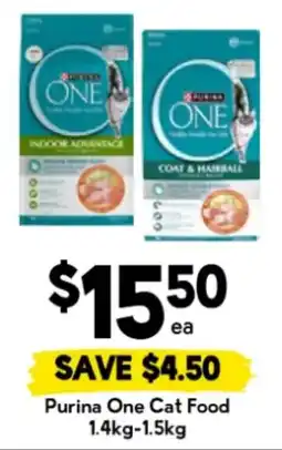 Drakes Purina One Cat Food offer