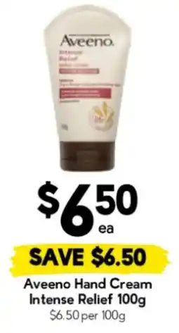 Drakes Aveeno Hand Cream Intense Relief offer