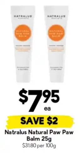 Drakes Natralus Natural Paw Paw Balm offer