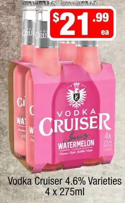 Liquor Stax Vodka Cruiser Watermelon Varieties offer