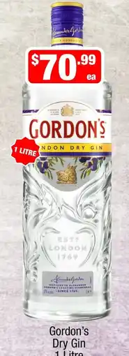Liquor Stax Gordon's Dry Gin offer