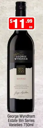 Liquor Stax George Wyndham Estate Bin Series Varieties offer