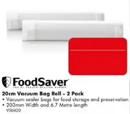 The Good Guys FoodSaver 20cm Vacuum Bag Roll offer